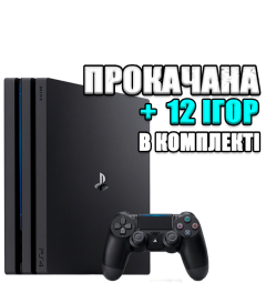 PlayStation 4 PRO 1 TB БУ + 12 игр #798